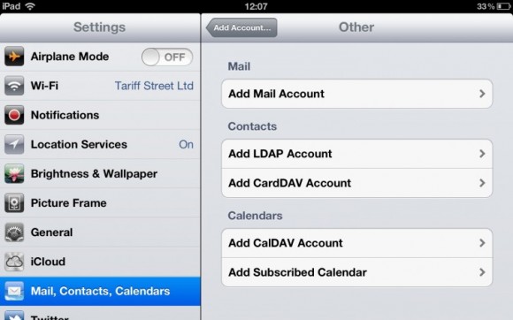 Add mail account