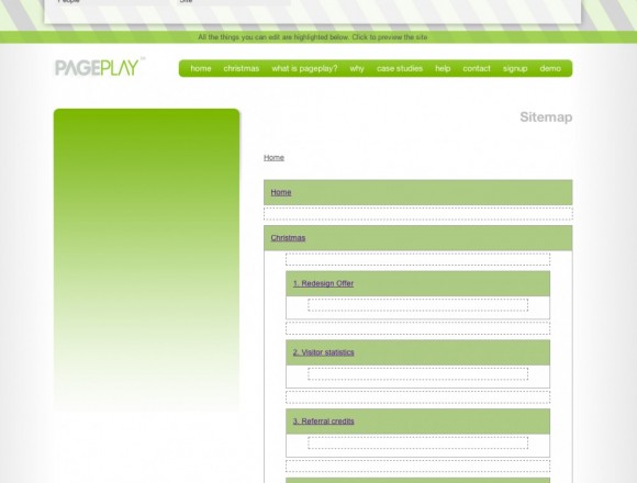 pageplay sitemap screenshot