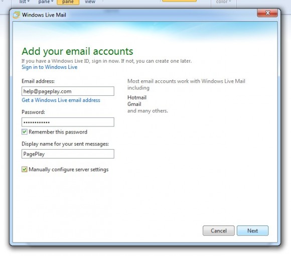 Add your email accounts