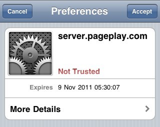 Accept Certificate