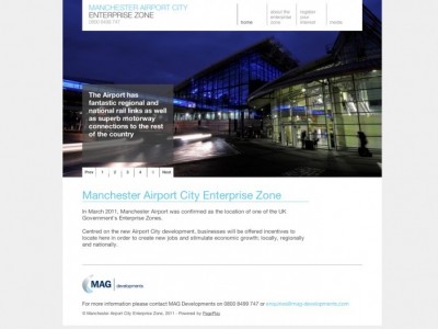 Manchester Airport EZ website