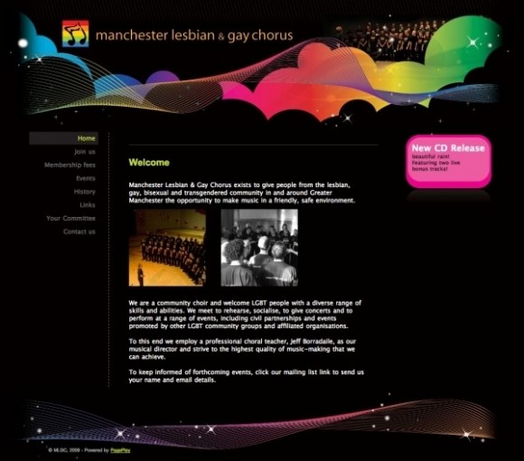 screenshot of the MLGC website