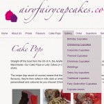 screenshot of site using dropdown menus