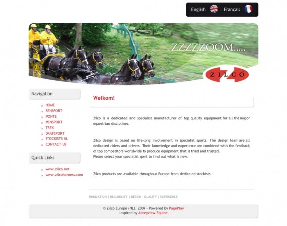 Screenshot of Zilco Europe (NL)
